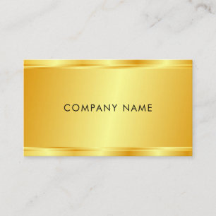 Cartão De Visita Personalizado Luxuoso Falso Ouro Glamouroso Modelo