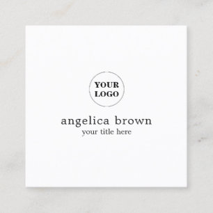 Cartão de visita personalizado minimalista