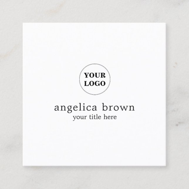 Cartão de visita personalizado minimalista (Frente)