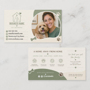 Cartão de Visita Personalizado para Hospedagem de