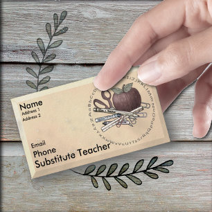 Cartão de Visita Personalizado para Professor Subs