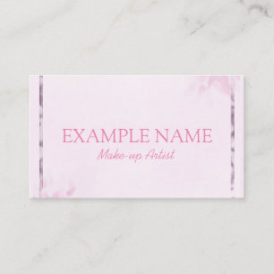 Cartão De Visita Personalizado "Pink Leaf" (Americano)