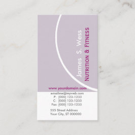 Cartão De Visita Personalizado Pré-Fabricado do Modernista da Lavan