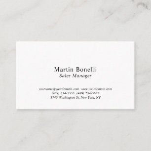 Cartão De Visita Personalizado Profissional Simples Preto e Branco