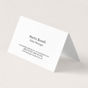 Cartão De Visita Personalizado Profissional Simples Preto e Branco