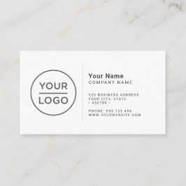 Cartão de visita personalizado simples minimalista