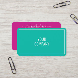 Cartão de visita personalizado - suas cores e font