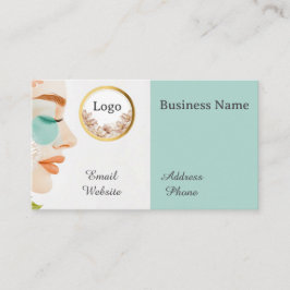 Cartão De Visita Personalizar código QR personalizado do salão de b