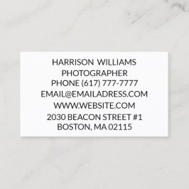 Cartão De Visita Personalizar elegante minimalista