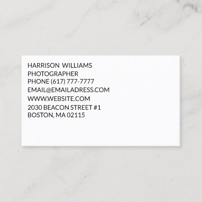 Cartão De Visita Personalizar elegante minimalista (Frente)