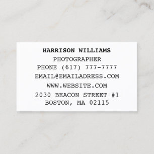 Cartão De Visita Personalizar elegante minimalista