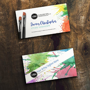Cartão De Visita Personalizar empresa Abastecimento de arte
