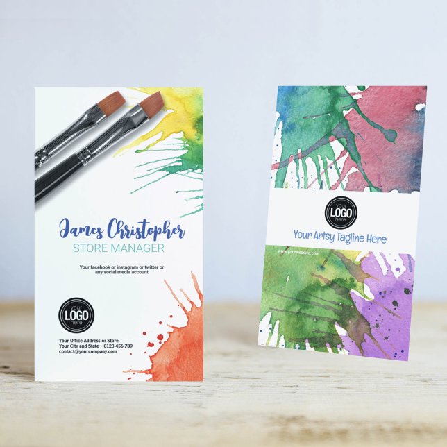 Cartão De Visita Personalizar empresa | Abastecimento de arte Cartã (Criador carregado)