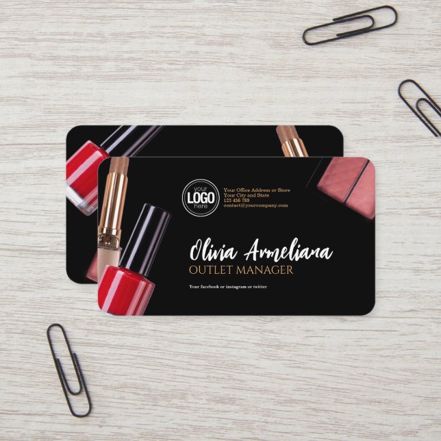 Cartão De Visita Personalizar empresa | Empresa de maquinação moder (Frente/Verso In Situ)