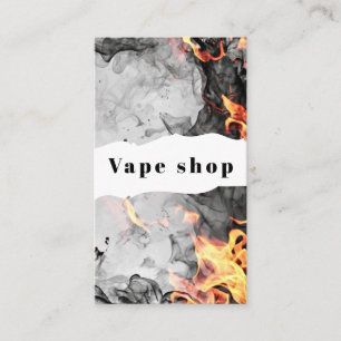 Cartão De Visita Personalizar Loja de Fumo e Vape Pequena