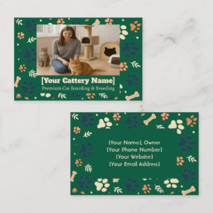 Cartão de visita personalizável com fotografia
