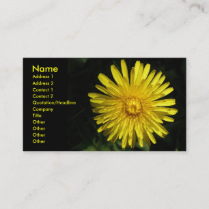 Cartão de visita personalizável Dandelion
