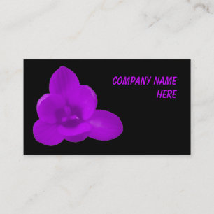 Cartão de visita personalizável de Crocus Roxo