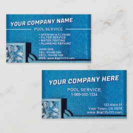 Cartão de visita PERSONALIZÁVEL do Serviço de pisc