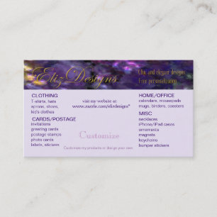 Cartão de visita personalizável do Zazzle
