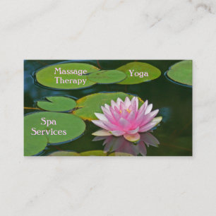Cartão de visita personalizável, Flor de Lotus Ele