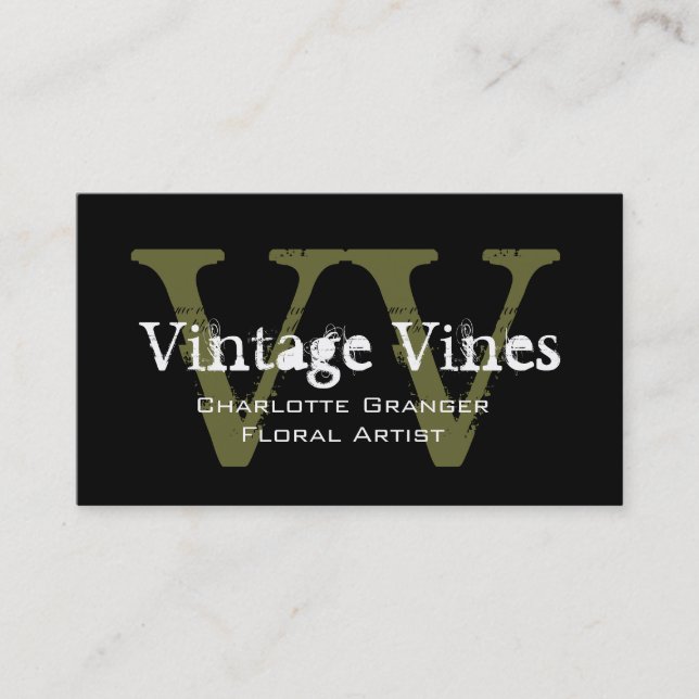 Cartão de visita personalizável florista (Frente)