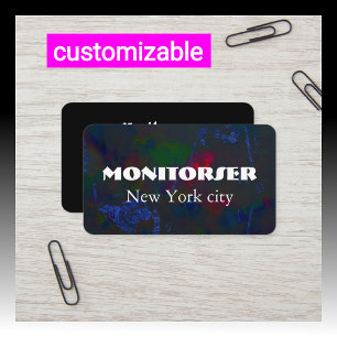 Cartão de visita personalizável Moderno