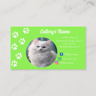 Cartão de visita personalizável para o verde da le