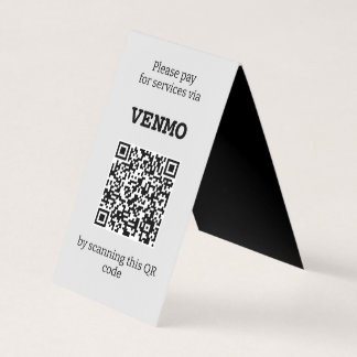 Cartão De Visita Personalizável Três códigos QR Dois lados dobrados