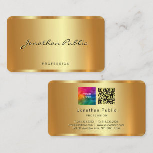 Cartão De Visita Personalize o seu texto do logotipo Código QR Mode