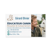 Personnalisable Pour Éducateur Canin Avec Photo