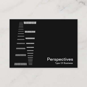 Cartão De Visita Perspectivas - Branco em Preto