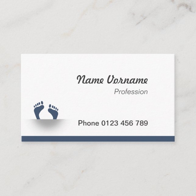 Cartão De Visita Pés (Frente)