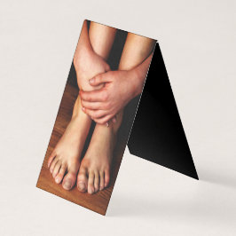 Cartão De Visita Pés e mãos de Little Boy