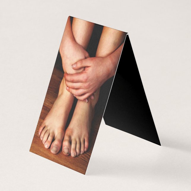 Cartão De Visita Pés e mãos de Little Boy (Frente)