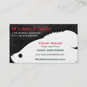 Cartão De Visita Pesca Personalizada Loja de Iscas e Equipamentos