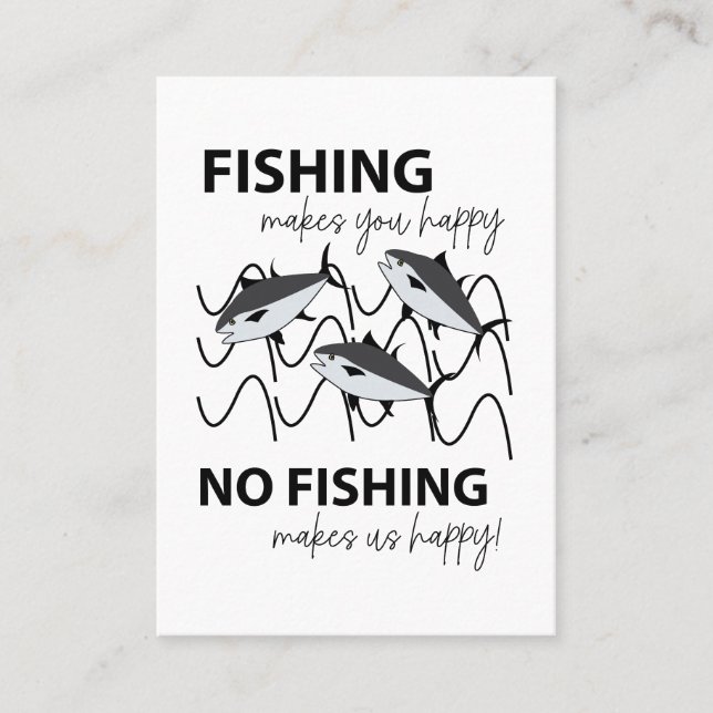 Cartão De Visita Pescos Nadando Na Pesca Da Água (Frente)