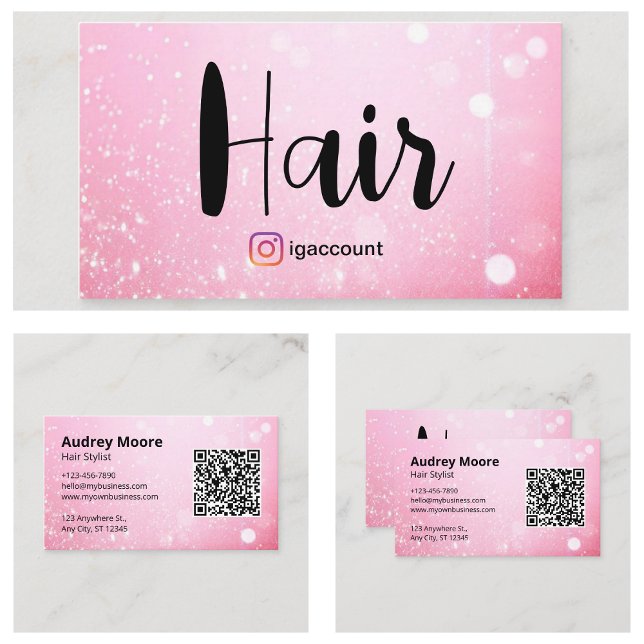 Cartão De Visita Pêssegos (Hairdressers Business Card
)