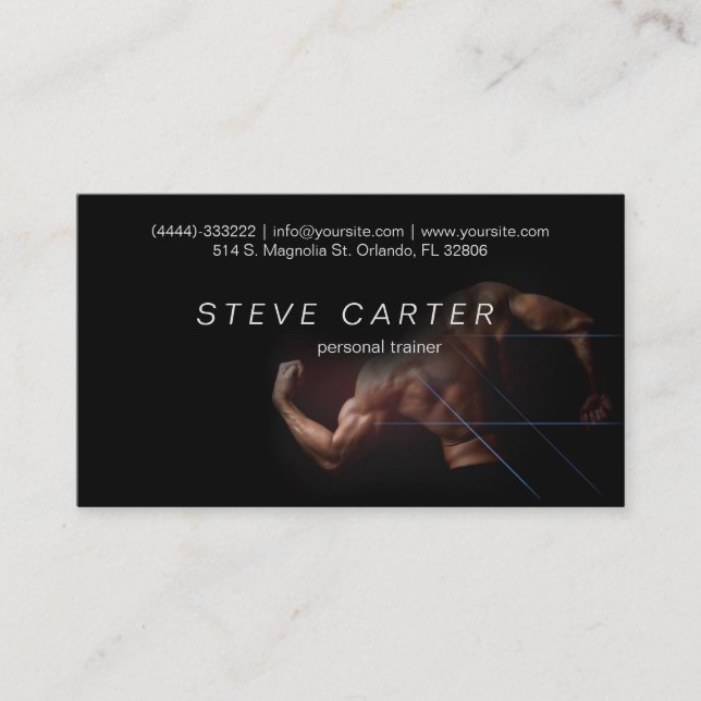 Cartão de visita pessoal do clube de esporte da (Frente)