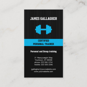 Cartão de visita pessoal do instrutor