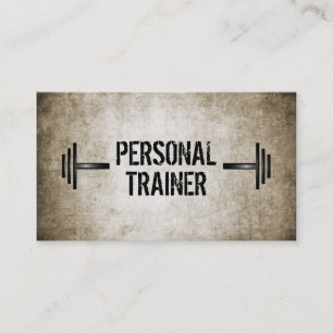 Cartão de visita pessoal do instrutor do Grunge