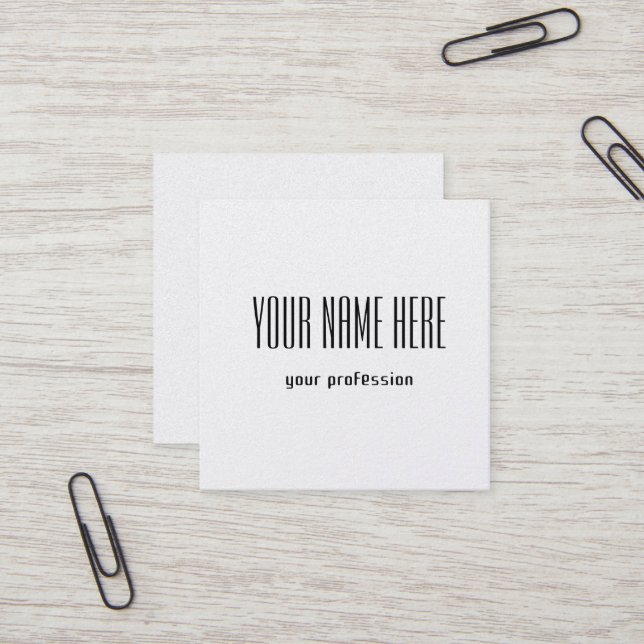 Cartão de visita pessoal personalizável (Frente/Verso In Situ)