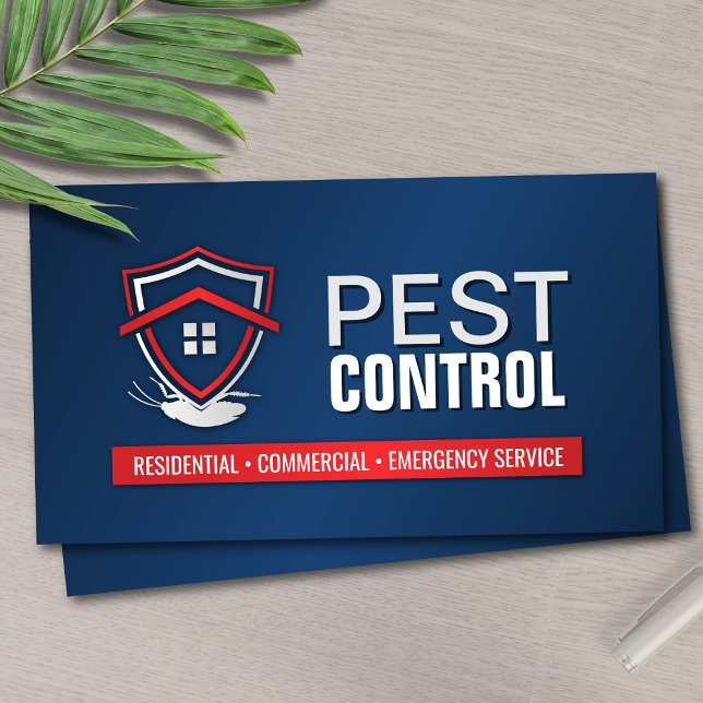 Cartão De Visita Pest Control Services - Exterminator (Criador carregado)