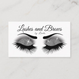 Cartão De Visita Pestanas e testas - brilho das cinzas de Smokey