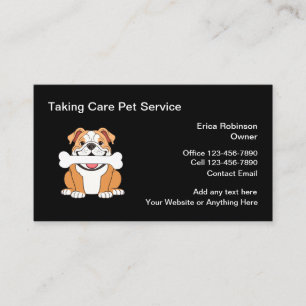 Cartão de visita Pet Care Simples
