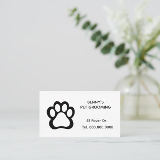 Cartão De Visita Pet Groomer Business Card