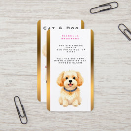 Cartão De Visita Pet Grooming Personalized Luxury Trendy Collection