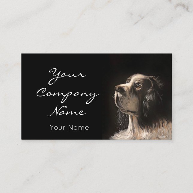 Cartão De Visita pet portrait painting card (Frente)