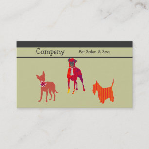Cartão De Visita Pet Salon & Spa e Pampered Care