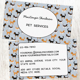 Cartão De Visita Pet Services Cavalier King Charles Spaniel